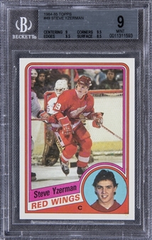 1984-85 Topps #49 Steve Yzerman - BGS MINT 9